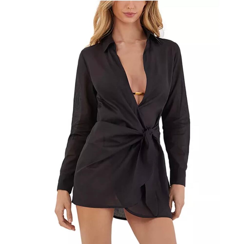 Black Women’s Bikini Cover-Up Tunic
